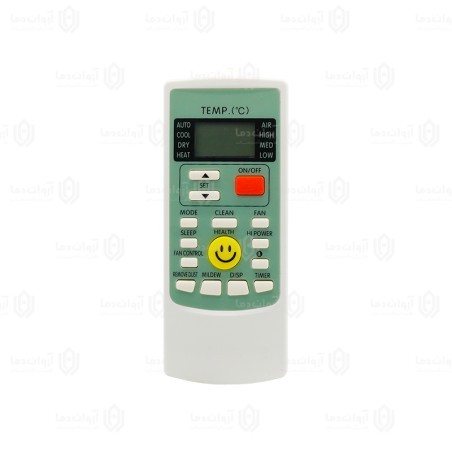 ریموت کنترل کولر گازی جنرال لبخندی