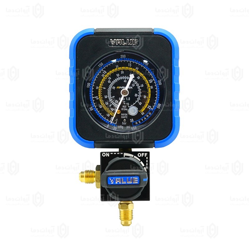 گیج تک ولیو ربع گرد آبی فشار پایین VRM1-B-0404